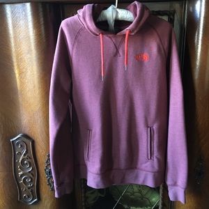 Mauve colored North Face Hoodie